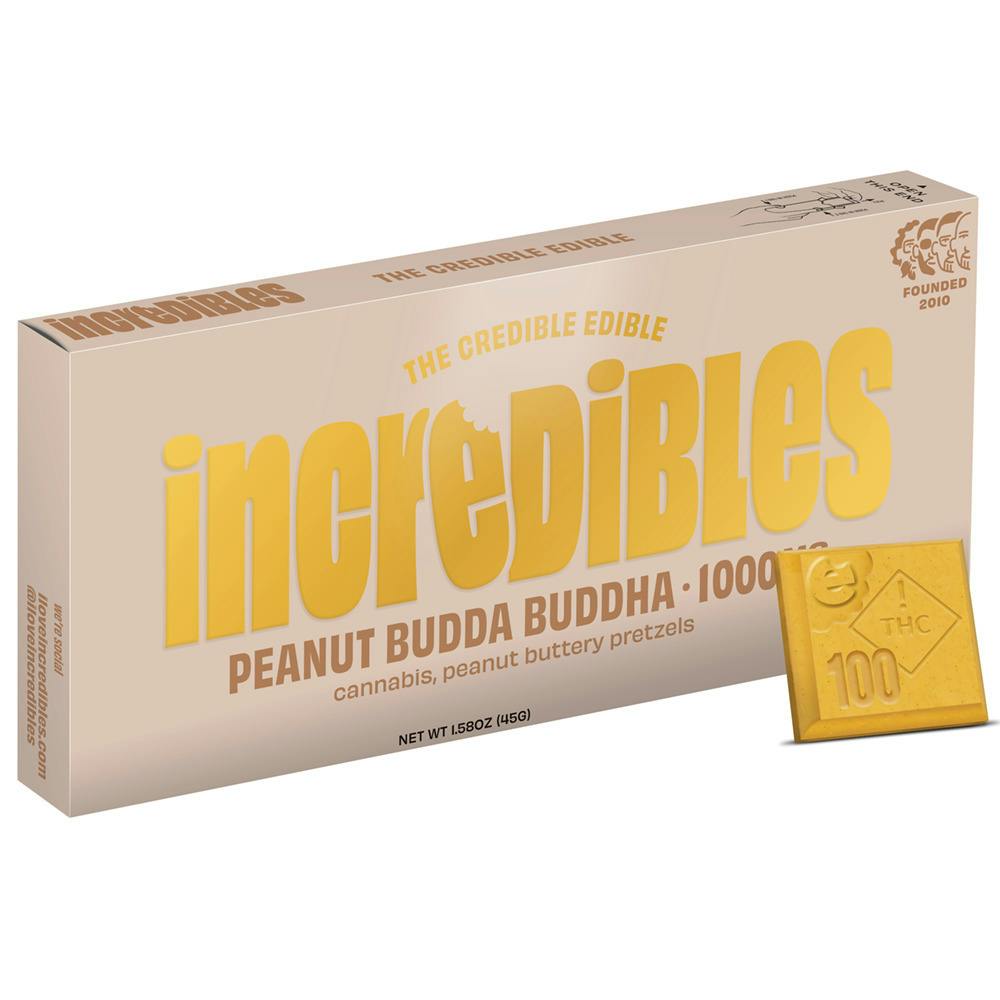 Incredibles - Peanut Budda Buddha - 1000mg Chocolate Bar