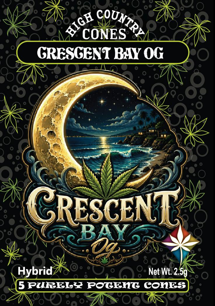 High Country Cones - Crescent Bay OG (H) - Pure Melt Cone 5pk