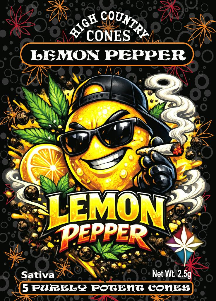 High Country Cones - Lemon Pepper (S) - Pure Melt Cone 5pk