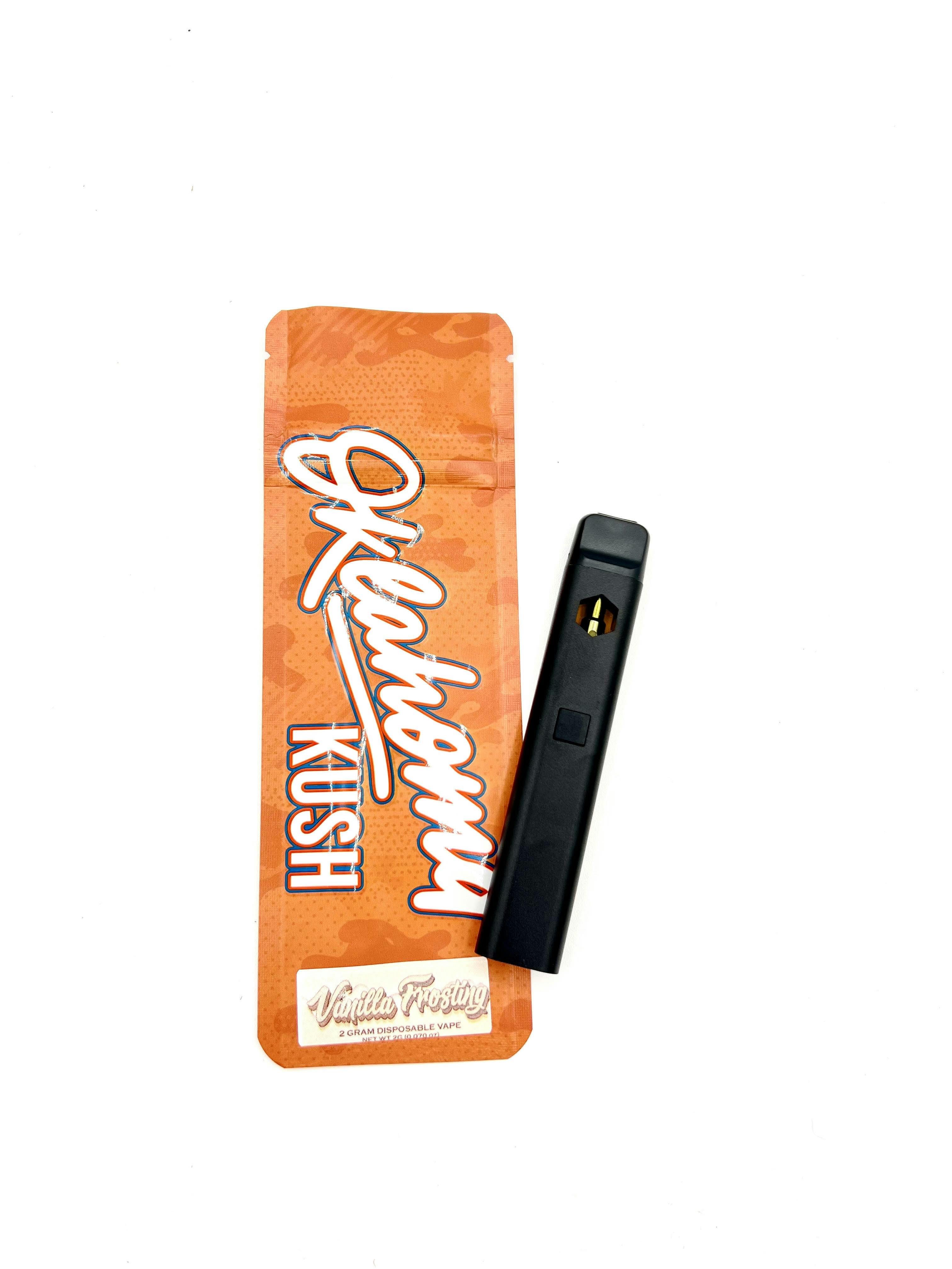 Oklahoma Kush - Live Resin 2g Disposable - Vanilla Frosting