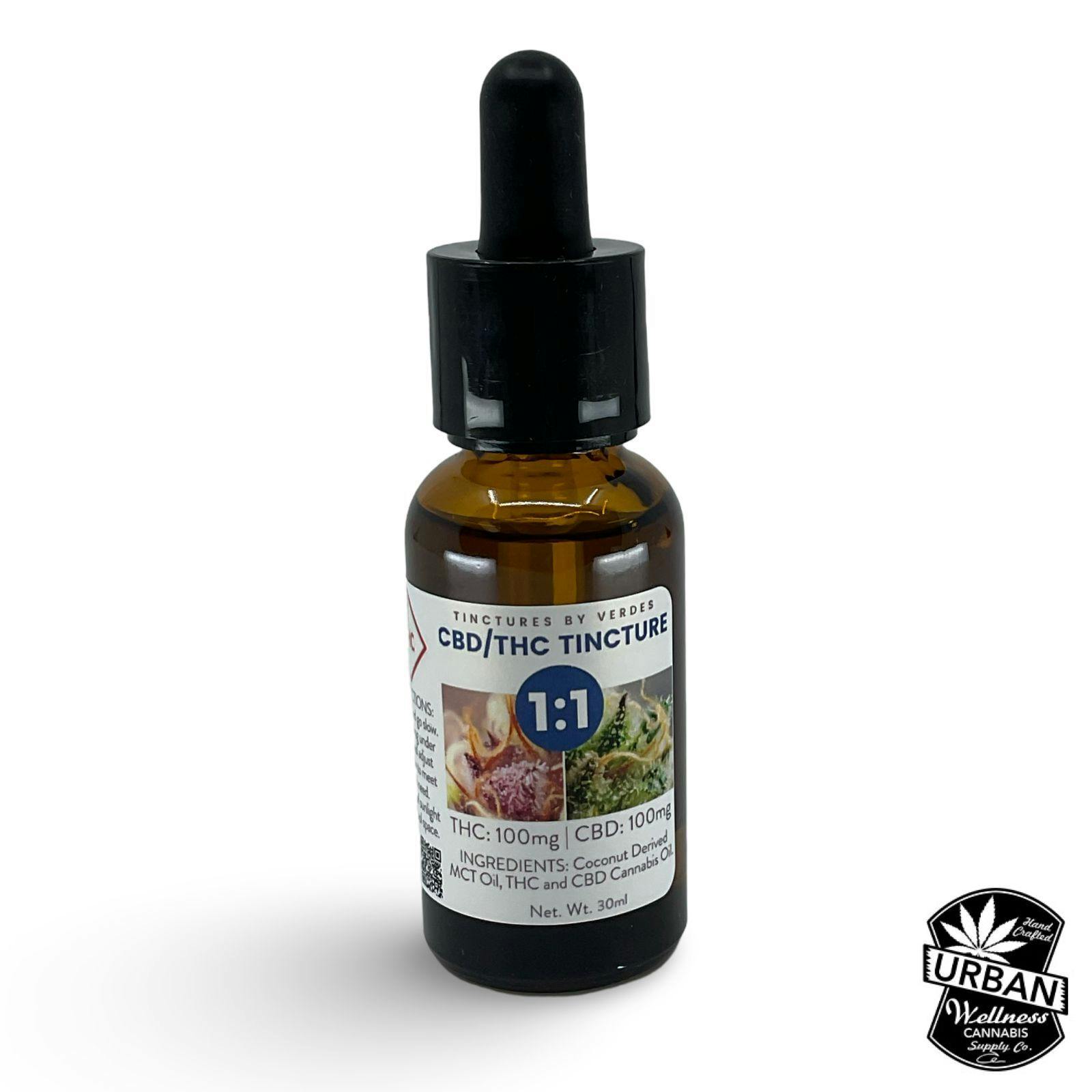 1:1 CBD:THC (100mg CBD/100mg THC) | The Verdes Foundation - Tincture