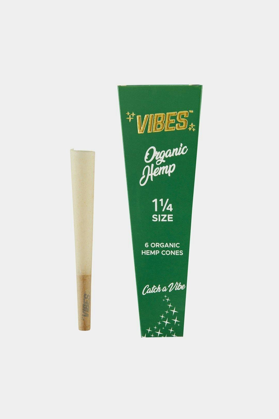 Fine Organic Hemp Cones 1 1/4 | Vibes - Cones