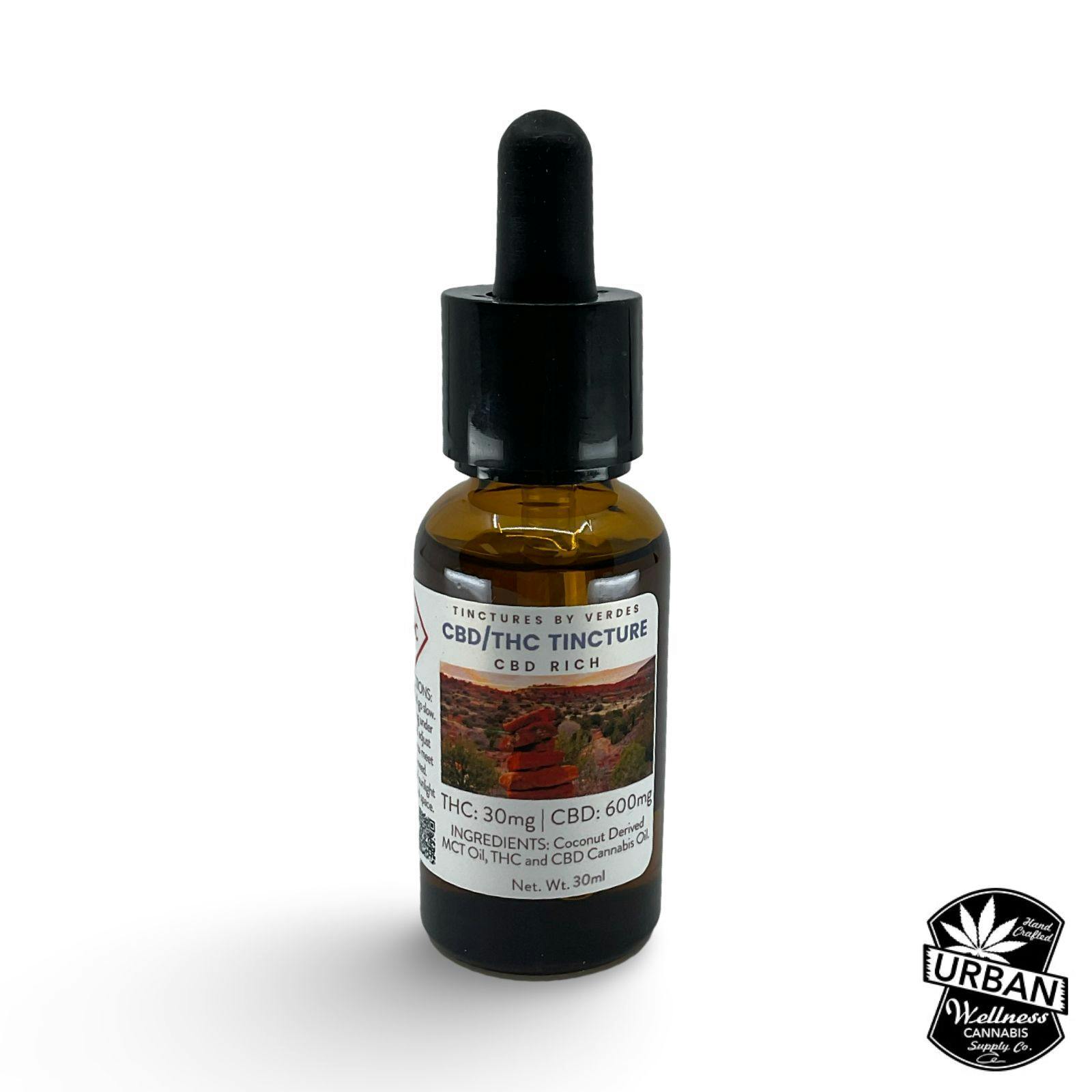 20:1 CBD:THC (600mg CBD/30mg THC) | The Verdes Foundation - Tincture