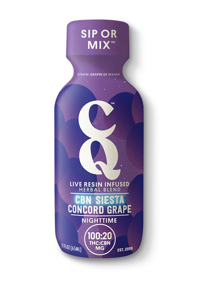 CBN Siesta Grape w/ GRAPES OF WRATH Live Resin [2oz] (100mg THC/20mg CBN) | CQ/Cannabis Quencher ...