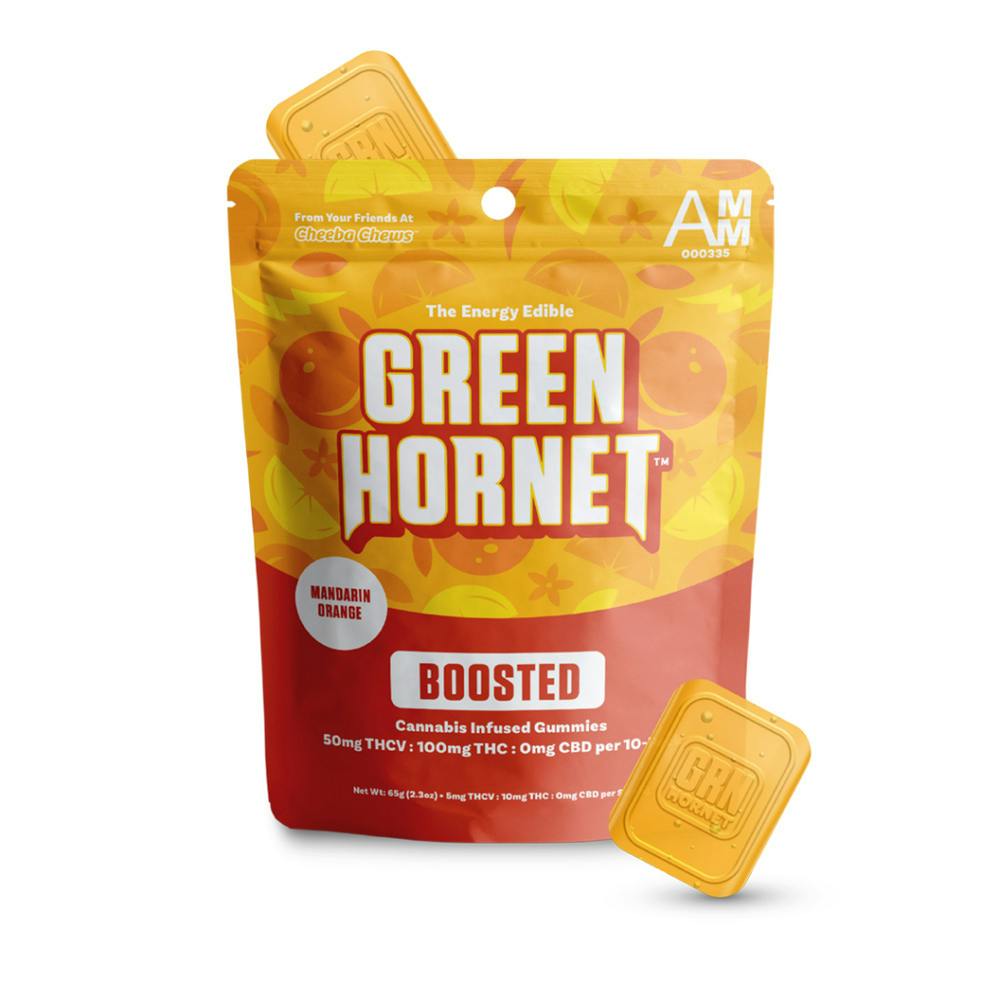2:1 Mandarin Orange [10pk] (100mg THC/50mg THCV) | Cheeba Chews - Green Hornet Gummies