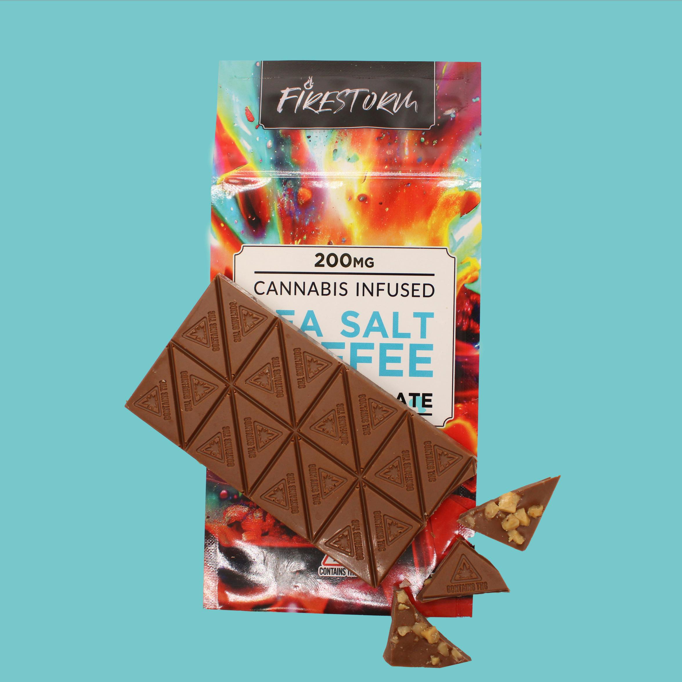 Firestorm | Sea Salt Toffee | Chocolate Bar | (200mg)