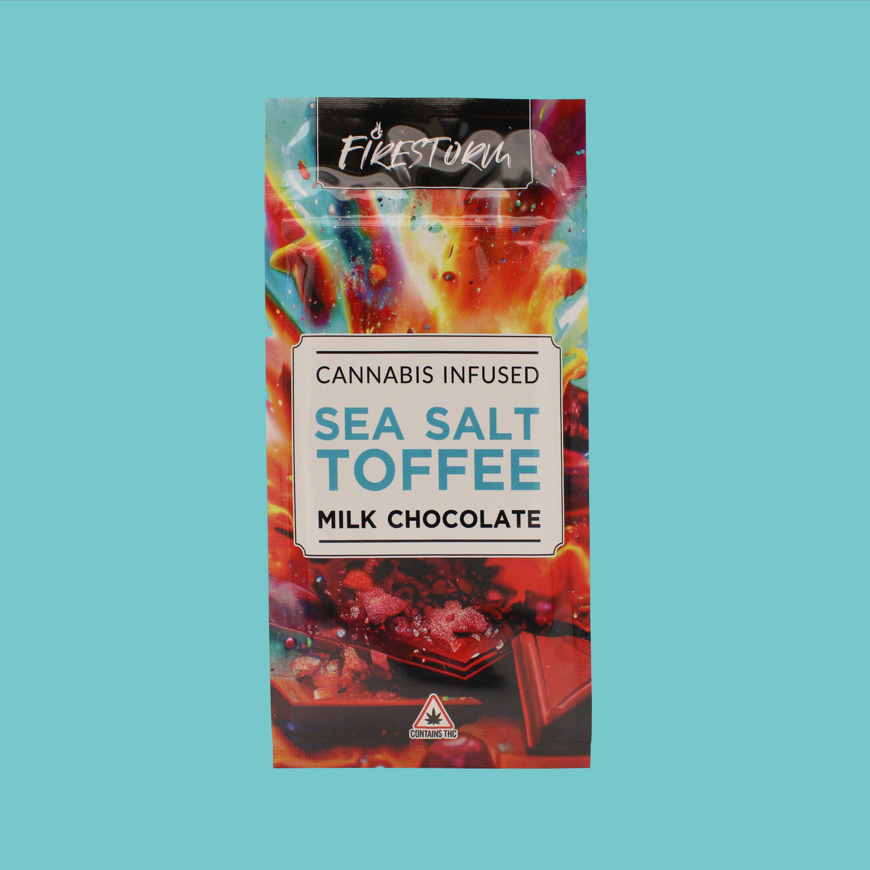 Firestorm | Sea Salt Toffee | Chocolate Bar | (100mg)
