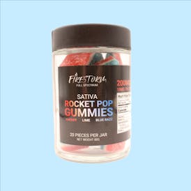 Firestorm | Rocket Pop | Full Spectrum Gummies (Sativa) | (200mg)