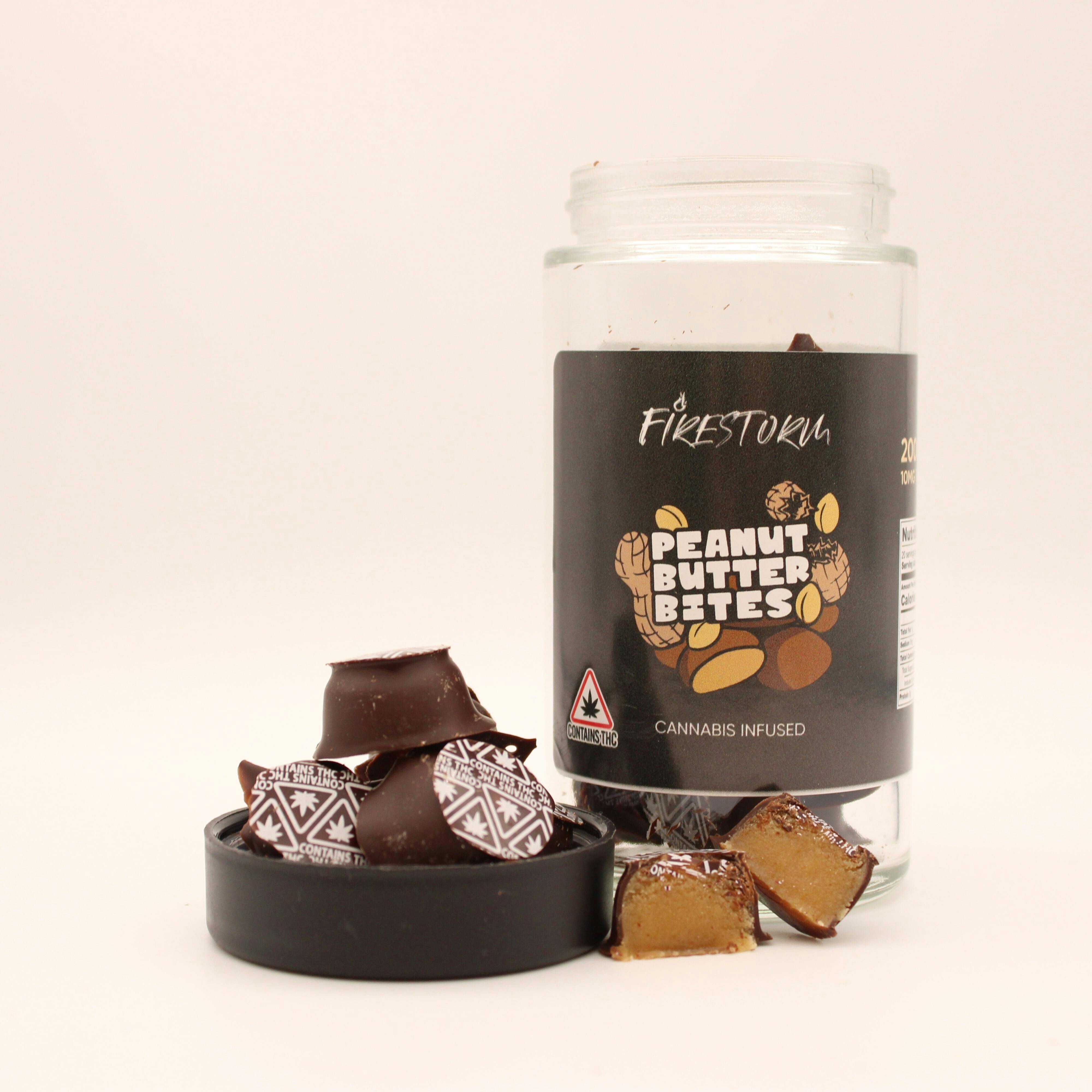 Firestorm | Peanut Butter Bites | (200mg) | Chocolates | 20pk | 10mg/ea