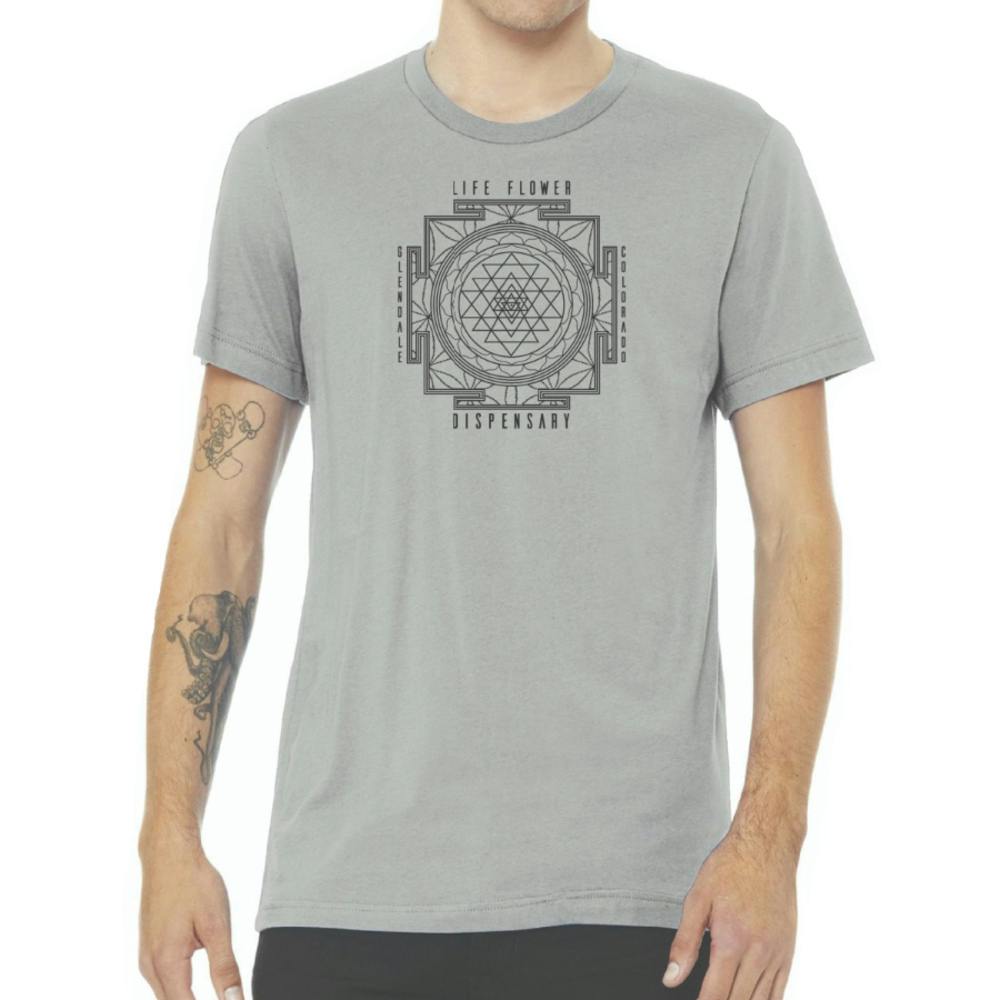 Geometric Pattern - Grey | Life Flower - T-Shirt