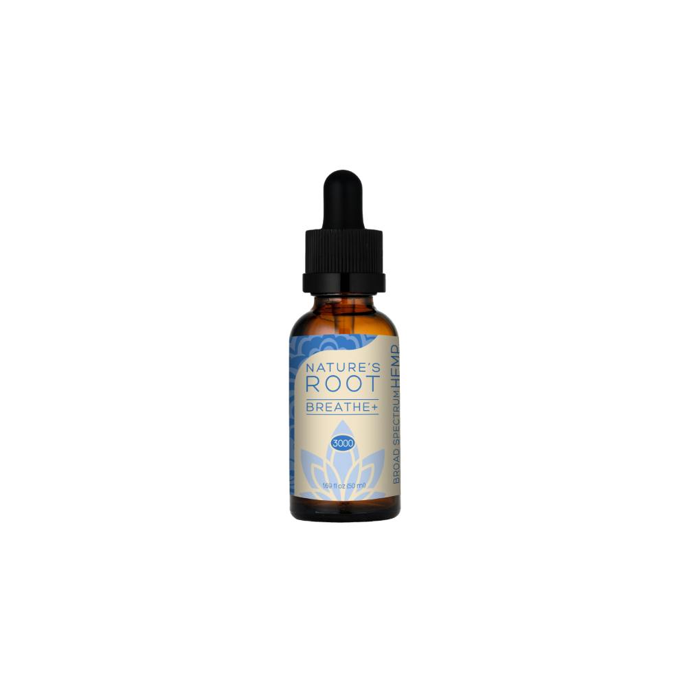 Breathe+ 3000 [1.69oz] (3000mg CBD) | Nature's Root - Hemp Tincture