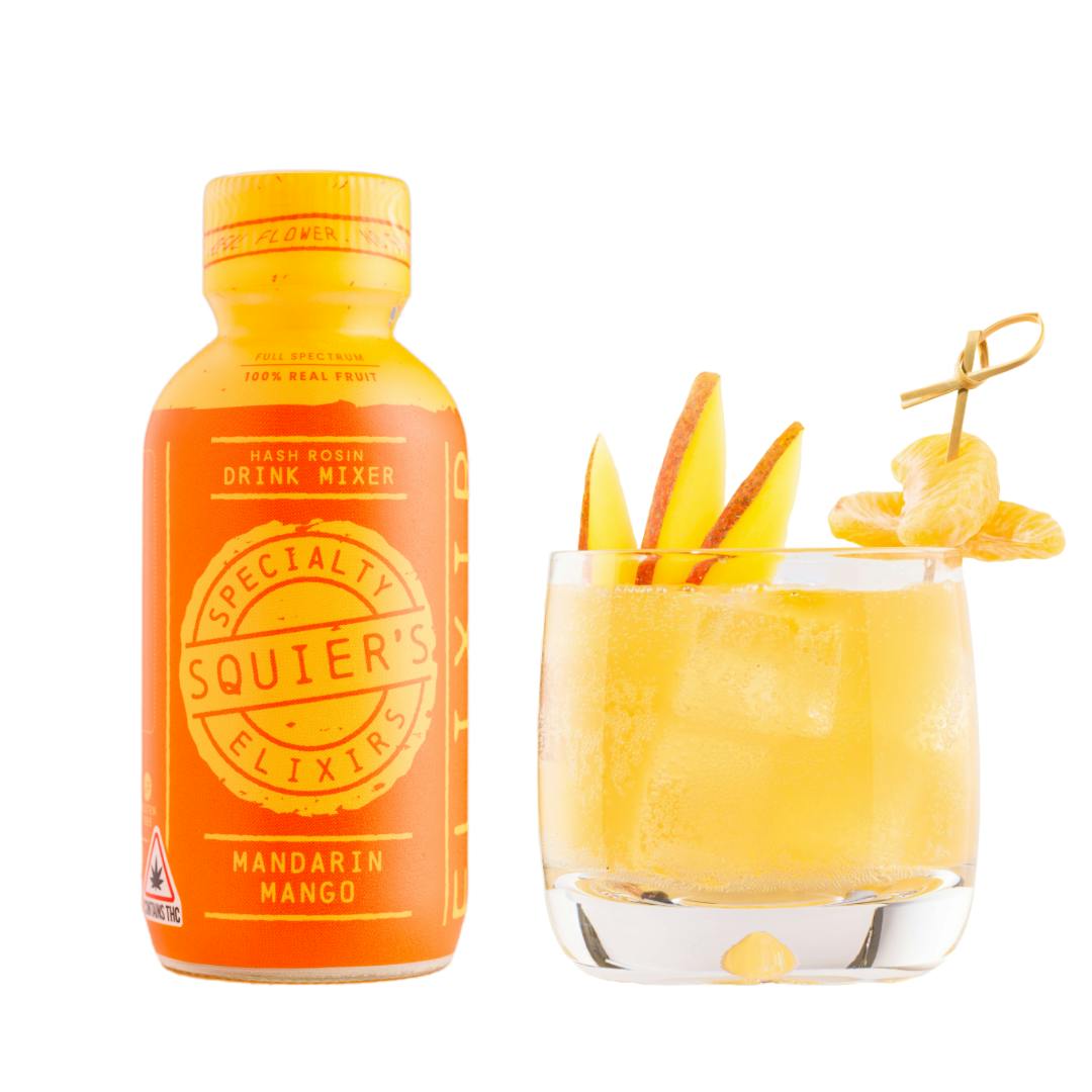 Mandarin Mango Hash Rosin Drink Mixer [5oz] (500mg) at Salty Farmers