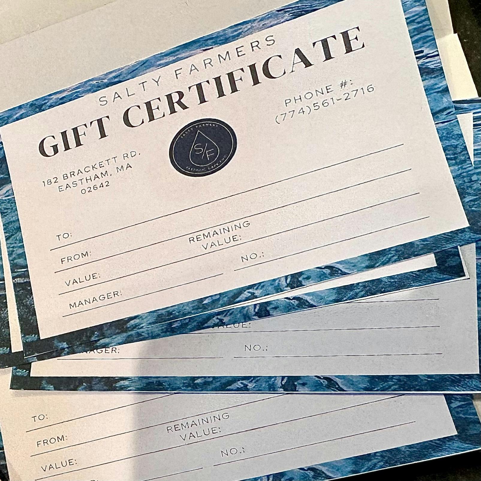 $50 Gift Certificate