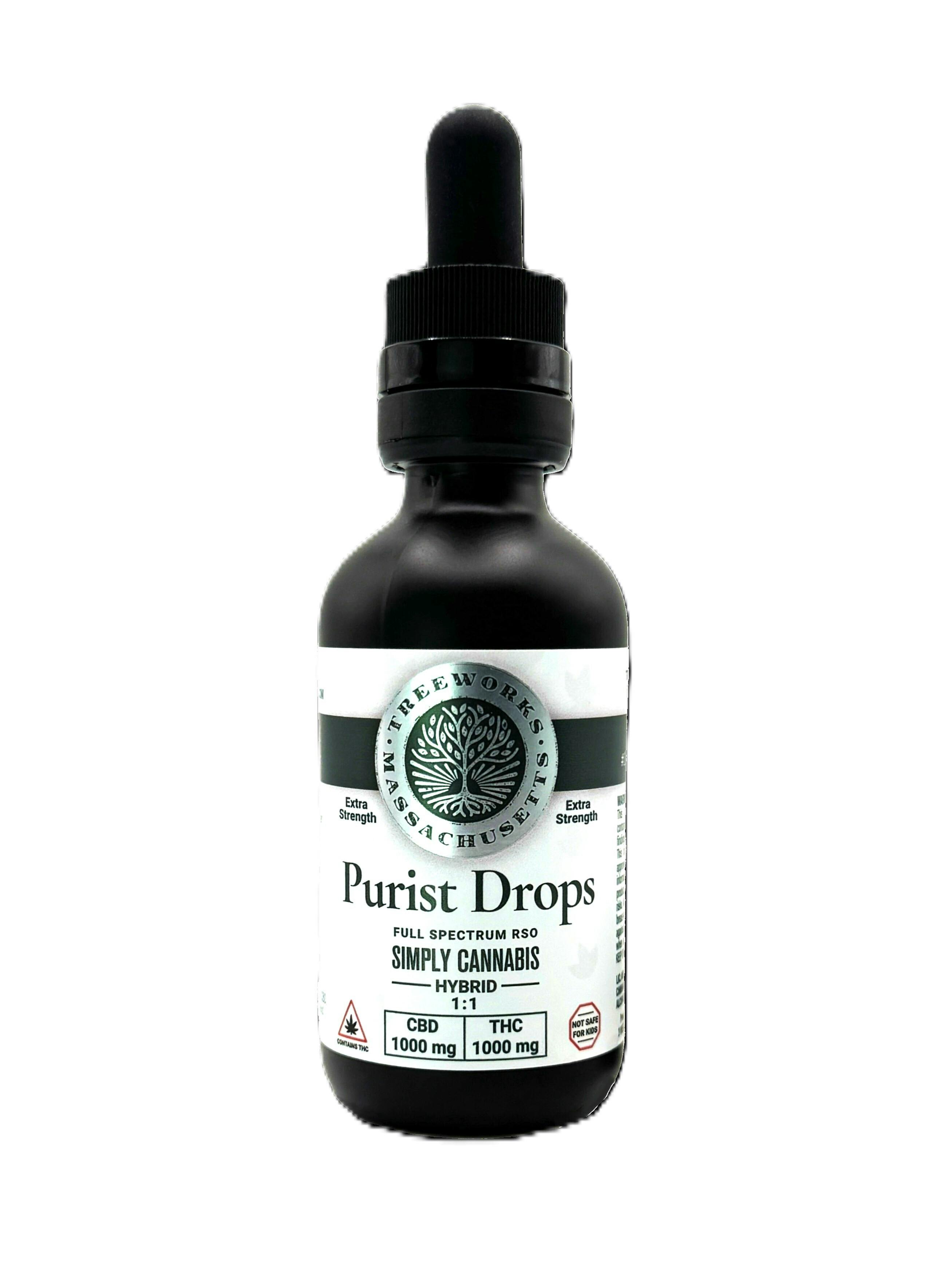 Purist Drops - 2000mg TAC (1000mg CBD | 1000mg THC)