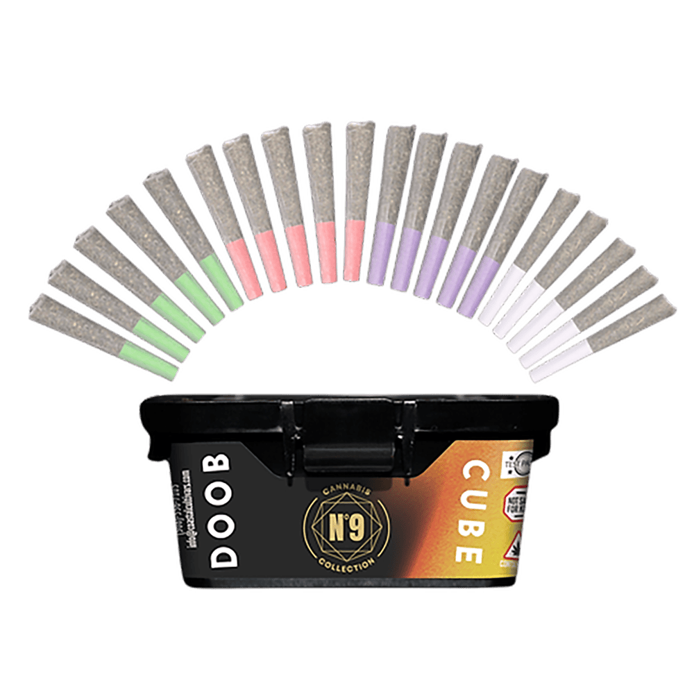 Doob Cube MINI - 20 X .35G Pre-Rolls - 4 Different Strains