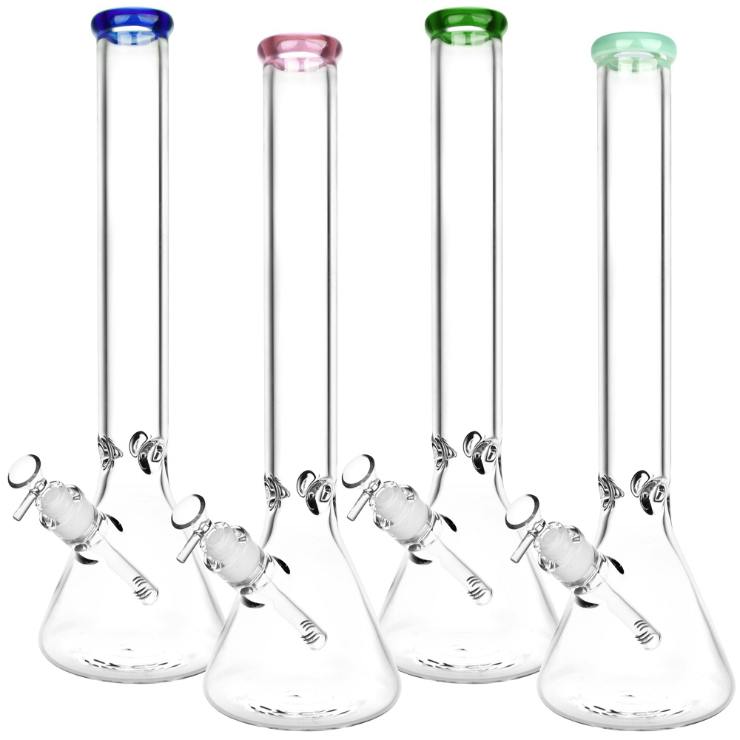 18" CLASSIC GLASS BEAKER WATER PIPE - 14MM - XLARGE