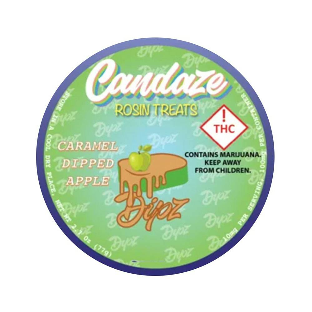 Caramel Green Apple - Sativa (100mg) | Candaze Dipz - Rosin Gummies