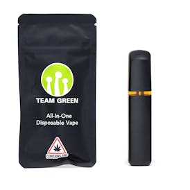 Team Green | Biscotti Mints | Live Resin - | 1g Disposable Vape.
