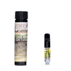 Highbrow | GMO | Live Resin | 0.5g Cartridge.