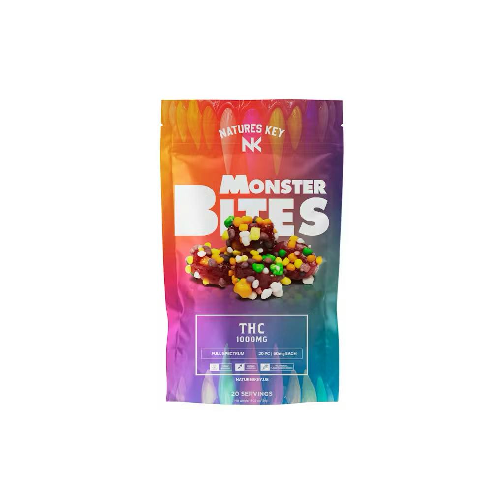 Monster Bites | 1000mg | Nurd Covered Candy by Natures Key