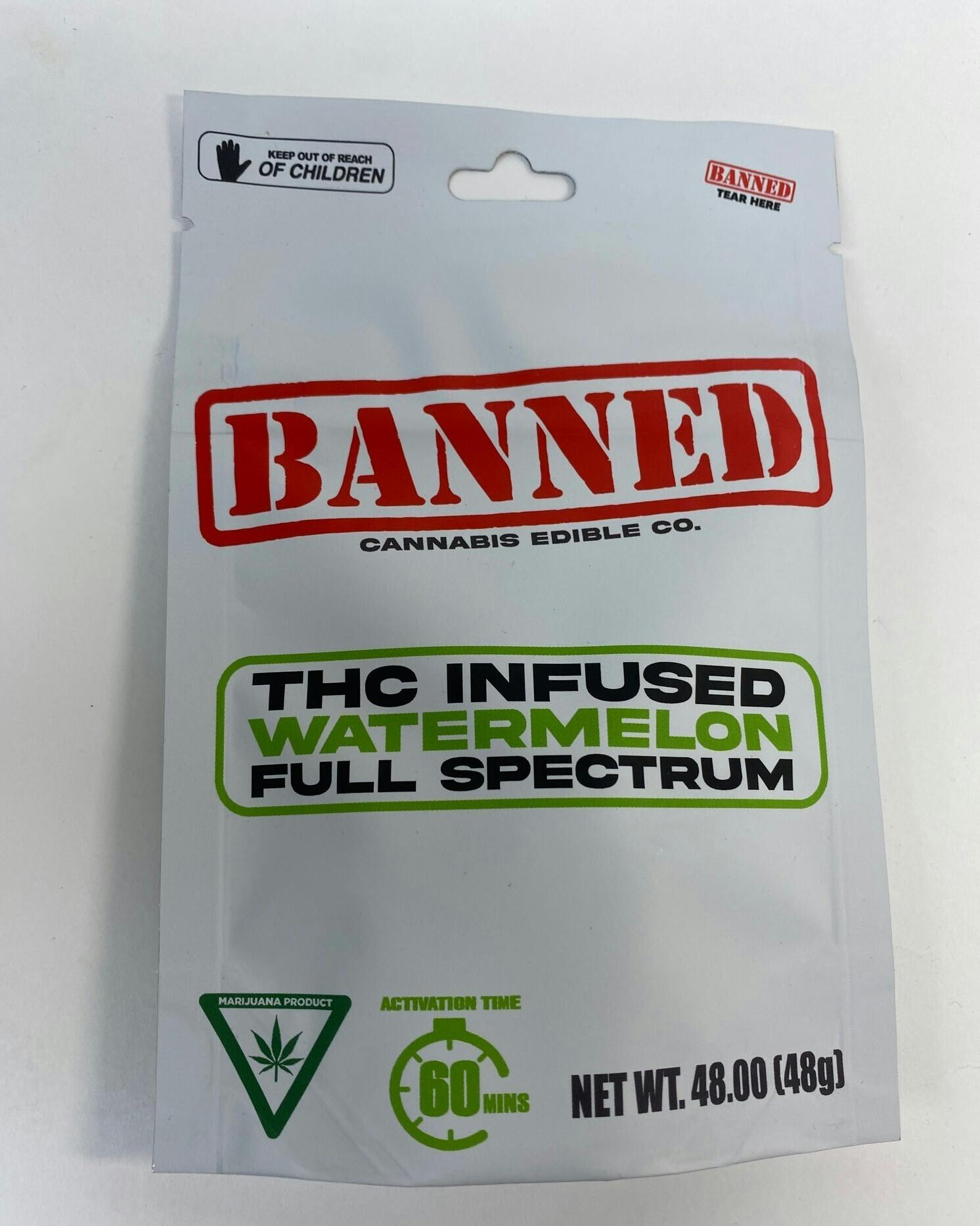 WATERMELON GUMMY CLUSTERS 200MG | 4 PACK by Banned Edible Co