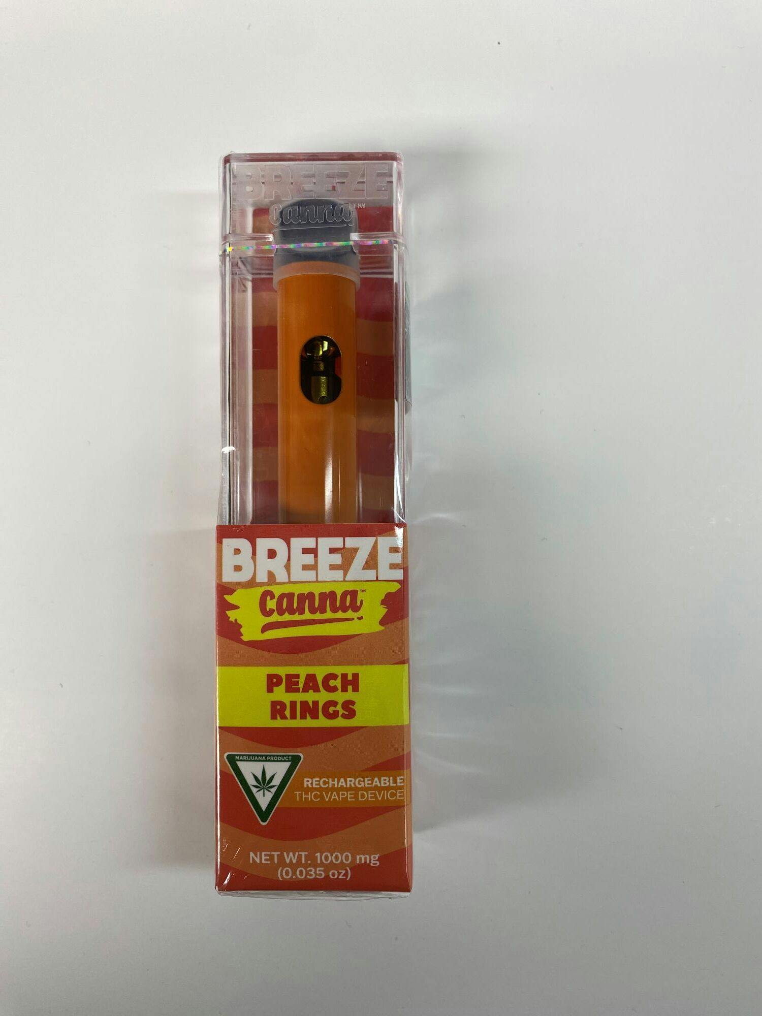 Breeze Canna | Peach Rings | 1g Vape Cart