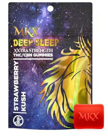 Deep Sleep | Strawberry Kush 4:1 THC:CBN Gummies | 200mg | 10ct | 20mg/ea
