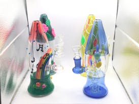 Cone Shaped Glass Bong Various Styles 56.00