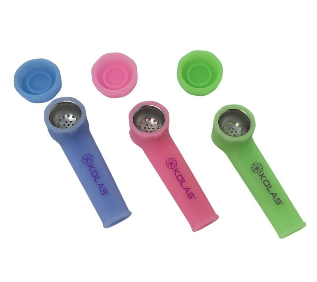 Kolas Branded Pipe Silicone Glow in the Dark Assorted