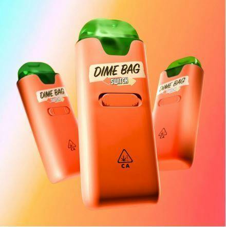 Dime Bag Switch AIO Vape Peach Rings x Lemon Tree 1g