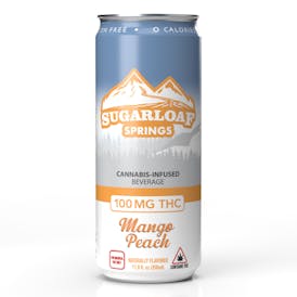 Sugarloaf Springs Mango Peach Seltzer 10mg Drink