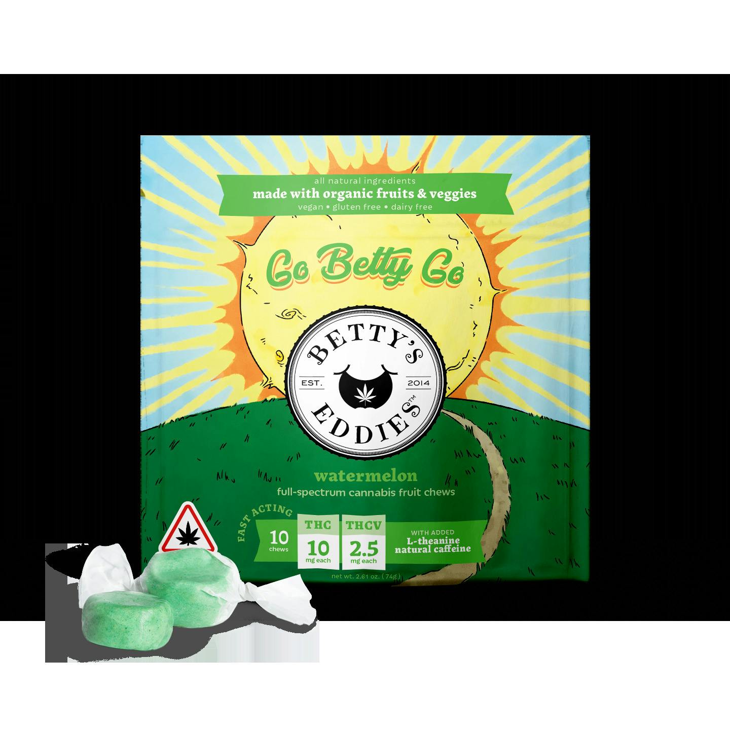 Go Betty Go Watermelon Taffy 500mg/50mg each