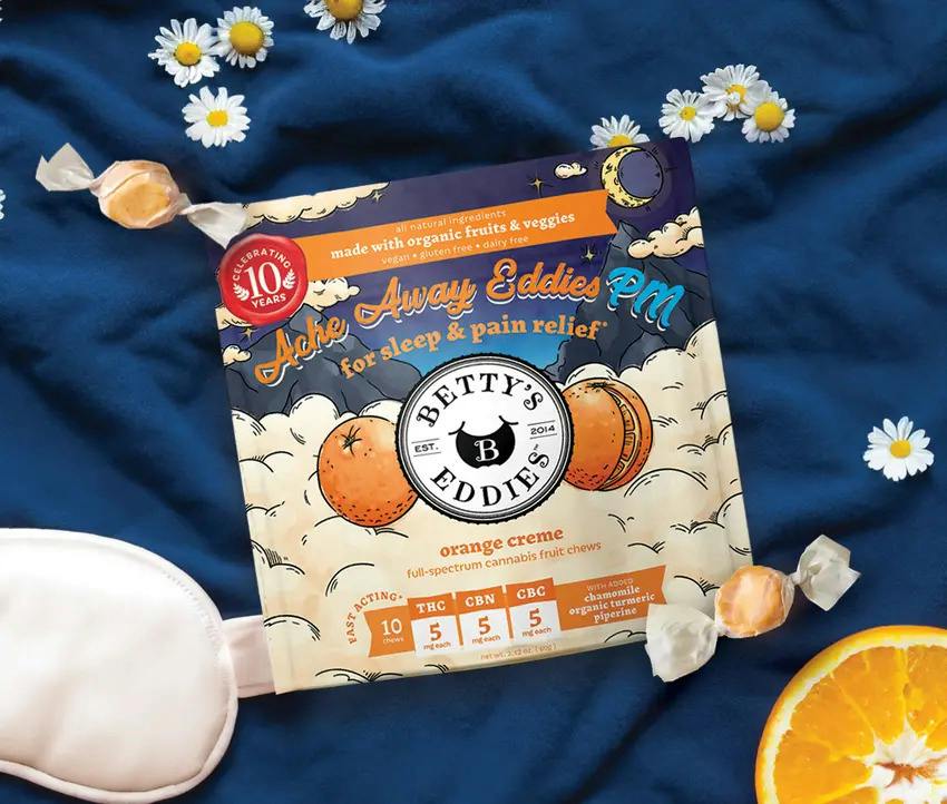 Achy Eddies PM • Orange Creme for Sleep & Pain Relief [1pk] - DE by Betty's Eddies