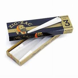 Zig Zag Ultra Thin Cones King Size 3pk