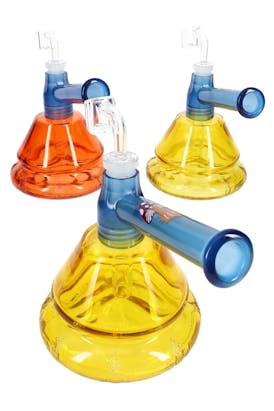 5.5" Colored GoG Dab Rig with Plastic Decal Mouthpiece