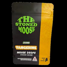 Moose Drops Tangerine SATIVA Full Spectrum Gummies 200mg/10mg each
