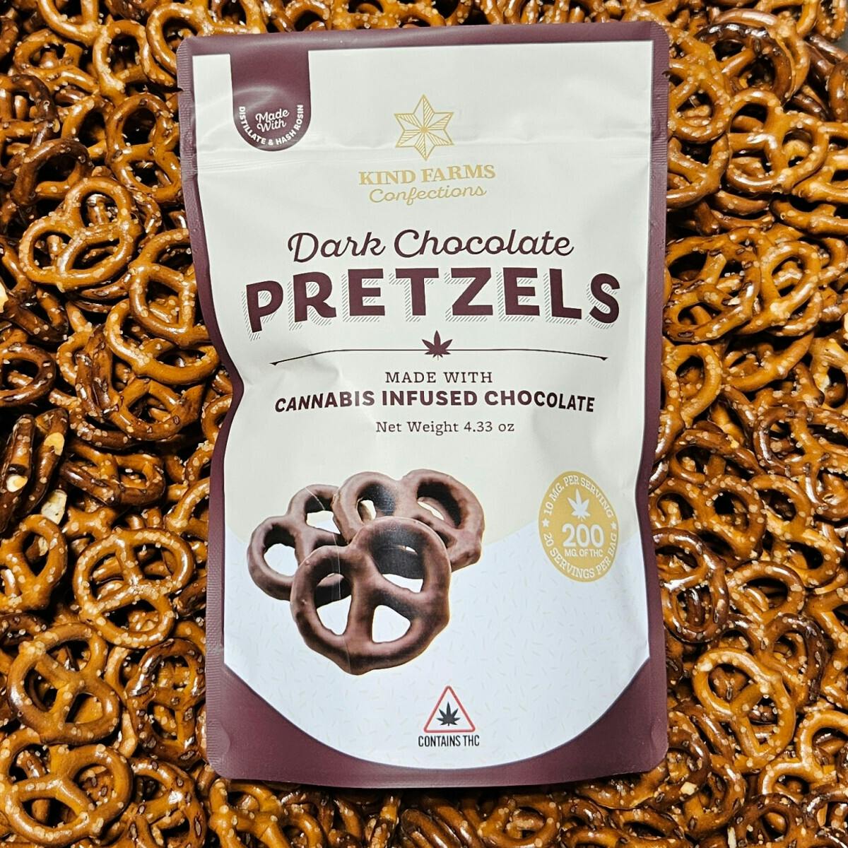 Extra Dark Chocolate Covered Pretzels