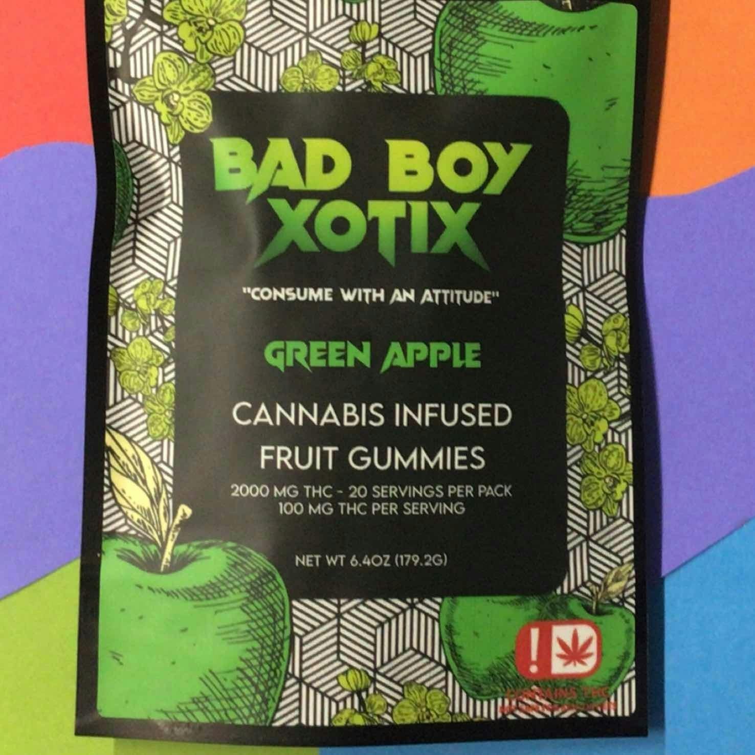 Bad Boy Xotix - 2000mg Green Apple Gummies