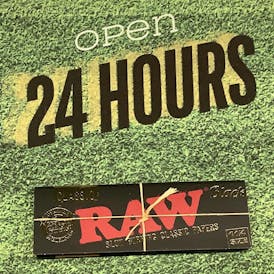 Raw - 1 1/4 Rolling Papers Black
