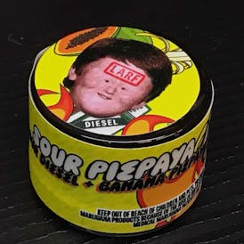 Ginger Larf - Sour Piepaya 1g Live Rosin Badder