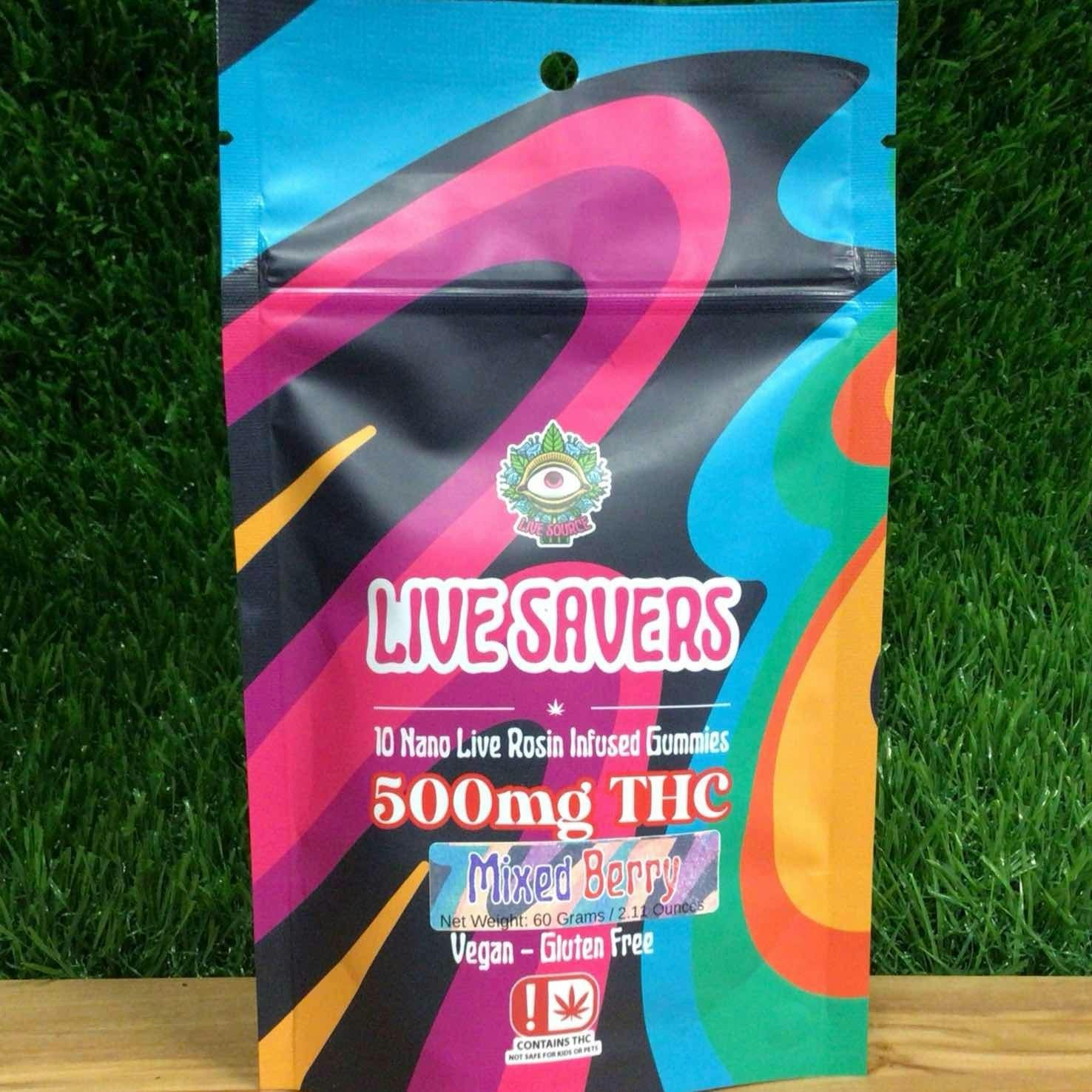 Live Savers - 500mg Mixed Berry Rosin Gummies