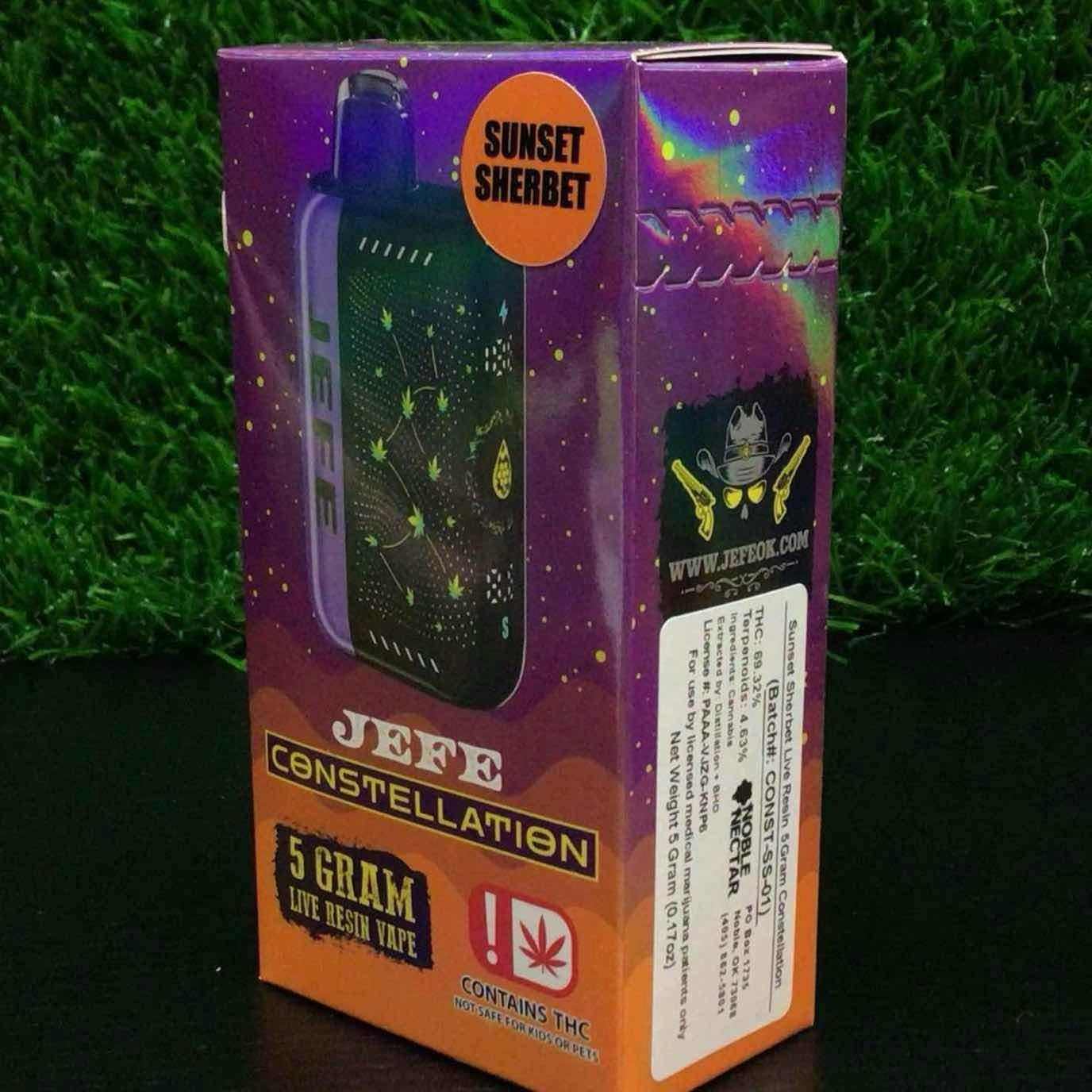 JEFE Constellation - Sunset Sherbet 5G Live Resin Geek Bar