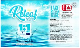 1000mg Releaf Roll-on 1:1 THC:CBD