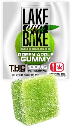 100mg Single Gummy - Green Apple