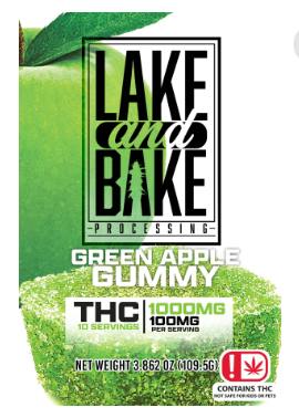 1000mg Gummies - Green Apple