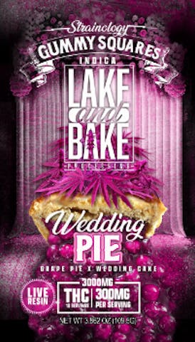 3000mg Live Resin Gummies - Wedding Pie - Indica