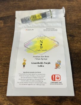 Item #9 Live Resin 1g Syringe - Granddaddy Purple