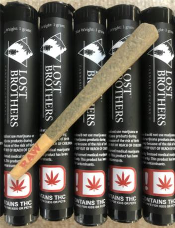 Lost Brothers 1g Pre-roll - Strawberry Fields