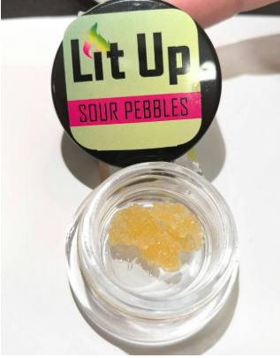 Sour Pebbles 1g Sugar by Lit Up