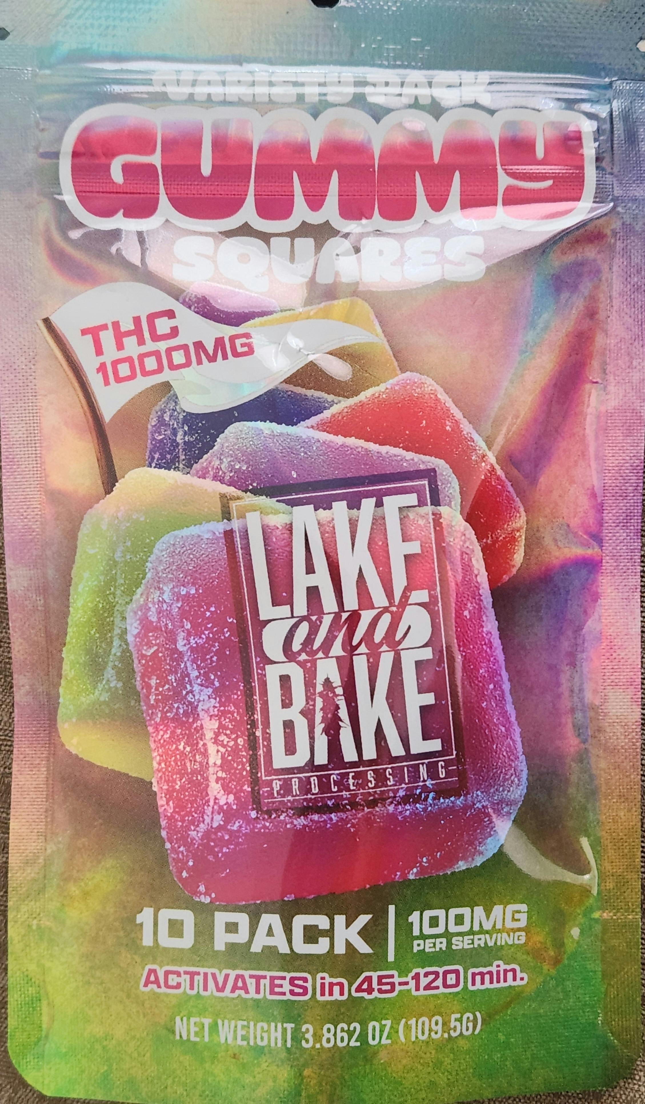 Lake & Bake 1000mg Gummy Squares Variety Pack